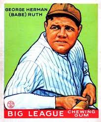 Babe Ruth vintage baseball card