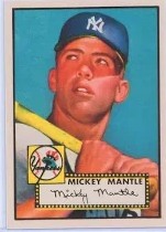 Mickey Mantle vintage baseball card